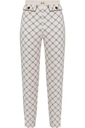 Elisabetta Franchi Donna, Pantaloni, Bianco, S, new