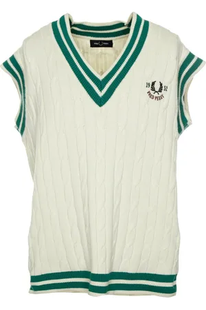 Fred Perry Uomo, Maglie, Bianco, M, new