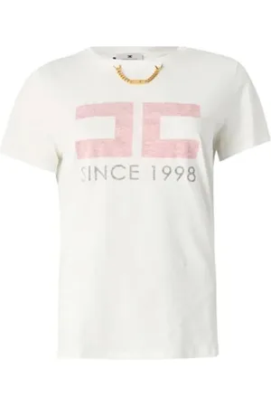 Elisabetta Franchi Donna, Top, Bianco, XL, new