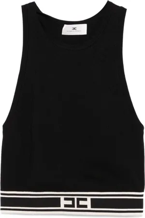 Elisabetta Franchi Donna, Top, Nero, M, new
