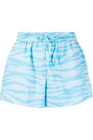 Ganni Donna, Pantaloncini, Blu, L, new