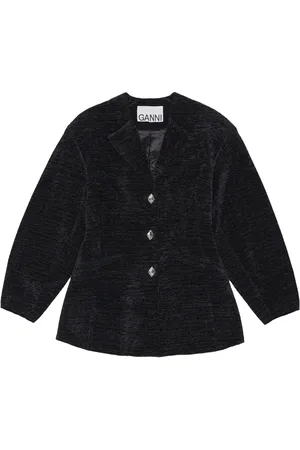 Ganni Donna, Giacche, Nero, M, new