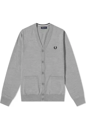 Fred Perry Uomo, Maglie, Grigio, L, new