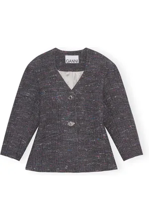 Ganni Donna, Giacche, Grigio, M, new