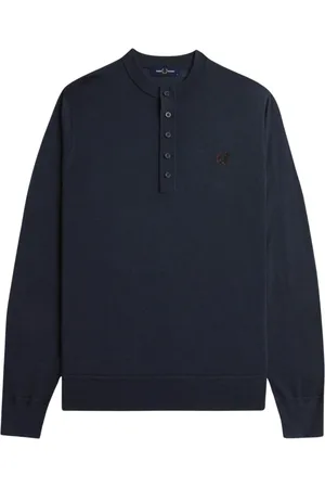 Fred Perry Uomo, Maglie, Blu, L, new