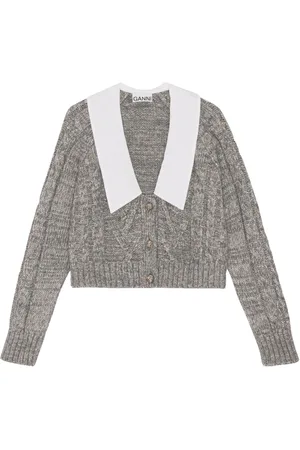 Ganni Donna, Maglie, Grigio, S, new