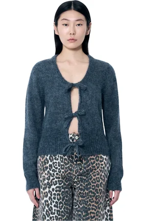 Ganni Donna, Maglie, Grigio, XS, new