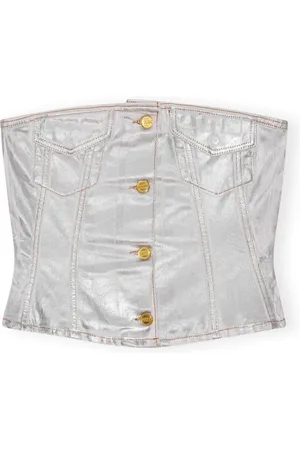 Ganni Donna, Top, Bianco, S, new