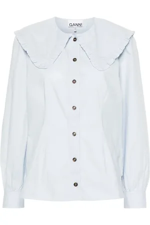 Ganni Donna, Camicette , Bianco, M, new