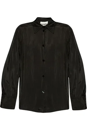 Ganni Donna, Camicette , Nero, L, new