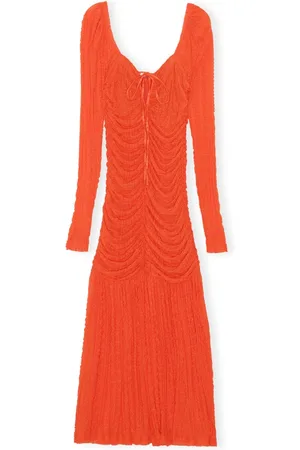 Ganni Donna, Abiti, Arancione, M, new