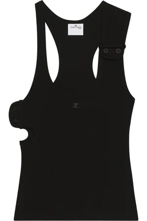 Courrèges Donna, Top, Nero, M, new