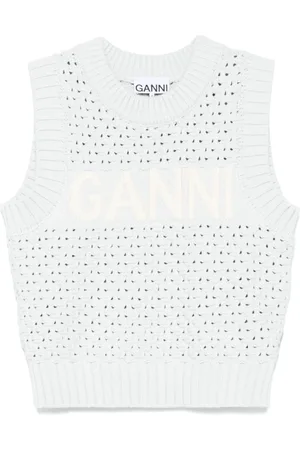 Ganni Donna, Maglie, Blu, L, new