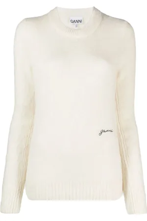 Ganni Donna, Maglie, Bianco, S, new