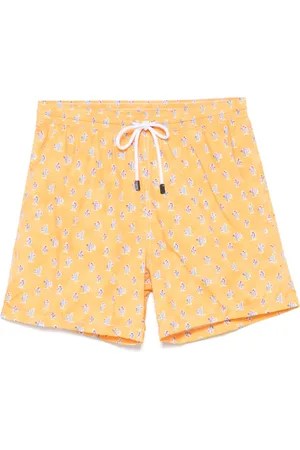 BARBA Uomo, Costumi da bagno, Arancione, XL, new