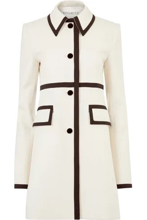 Nina Ricci Donna, Cappotti, Bianco, 4Xl, new