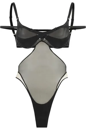 MUGLER Donna, Top, Nero, S, new