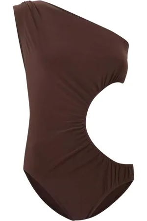 Norma Kamali Donna, Costumi da bagno, Marrone, M, new