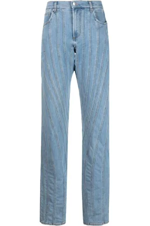 MUGLER Donna, Jeans, Blu, XS, new