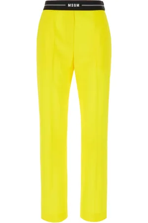 Msgm Donna, Pantaloni, Giallo, L, new