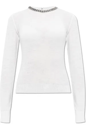 Stella McCartney Donna, Maglie, Bianco, M, new
