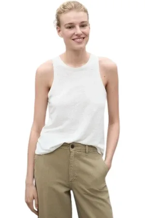 ECOALF Donna, Top, Bianco, L, new