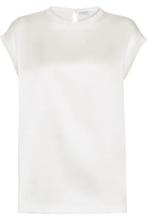 Brunello Cucinelli Donna, Camicette , Bianco, S, new