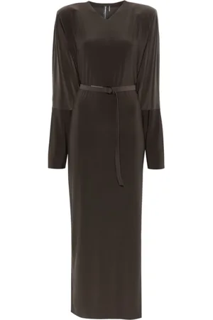 Norma Kamali Donna, Abiti, Marrone, S, new