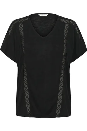 Cream Donna, Top, Nero, L, new