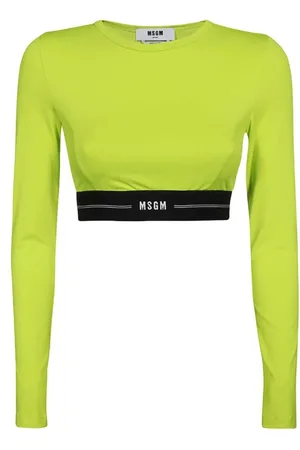 Msgm Donna, Top, Verde, XS, new