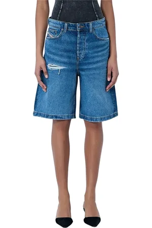 Diesel Donna, Pantaloncini, Blu, W30, new