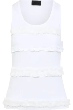Simone Rocha Donna, Top, Bianco, XS, new