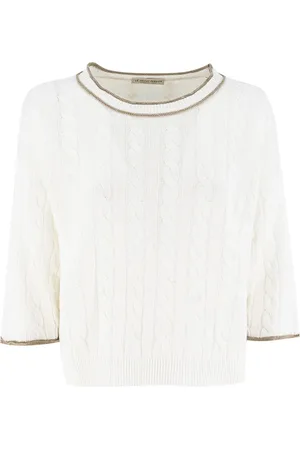 LE TRICOT PERUGIA Donna, Maglie, Bianco, S, new