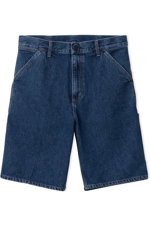 Carhartt Uomo, Pantaloncini, Blu, W33, new