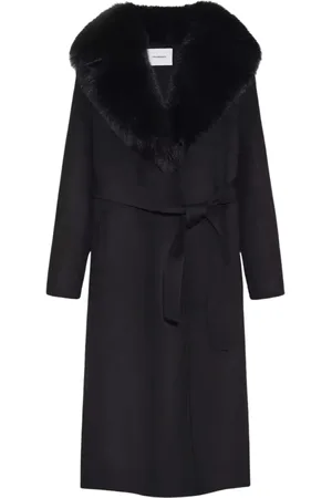 YVES SALOMON Donna, Cappotti, Nero, M, new