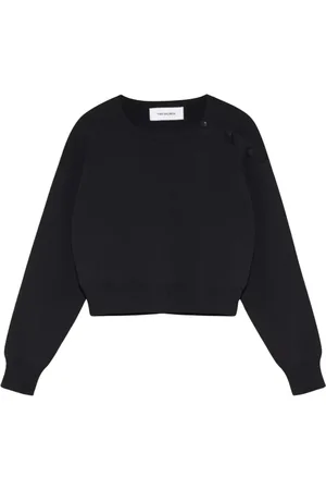 YVES SALOMON Donna, Felpe, Nero, M, new