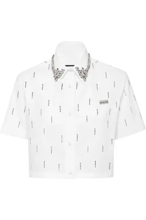 Philipp Plein Donna, Camicette , Bianco, L, new
