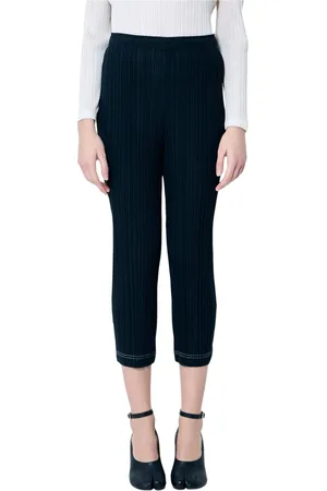 Issey Miyake Donna, Pantaloni, Nero, 2Xl, new