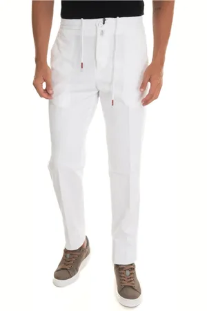 Kiton Uomo, Pantaloni, Bianco, W38, new