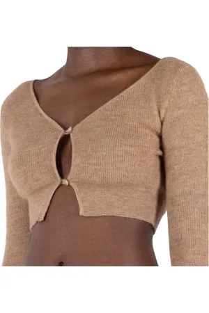 Jacquemus Donna, Maglie, Marrone, S, new