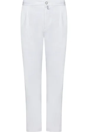Kiton Uomo, Pantaloni, Bianco, W36, new
