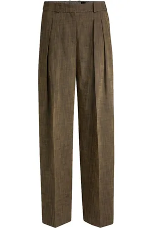 HUGO BOSS Donna, Pantaloni, Verde, L, new