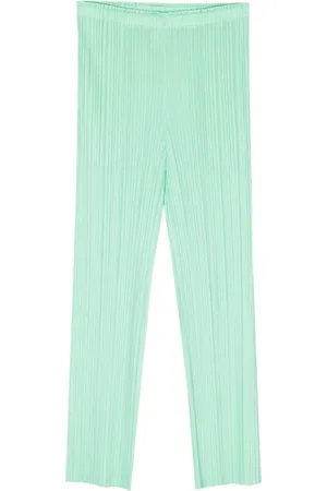 Issey Miyake Donna, Pantaloni, Verde, L, new