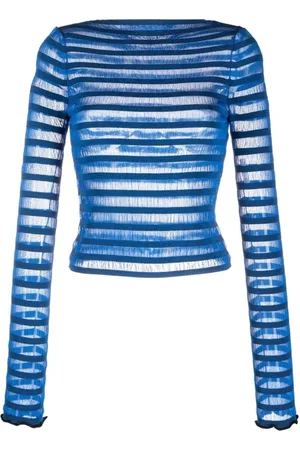 Proenza Schouler Donna, Maglie, Blu, M, new