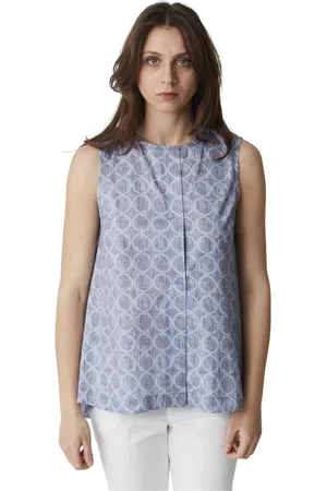 Circolo Donna, Top, Blu, S, new