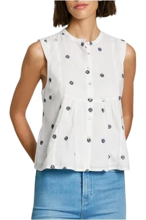 Pepe Jeans Donna, Top, Bianco, S, new