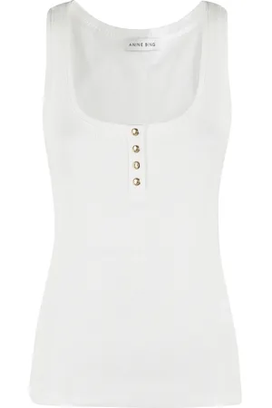 ANINE BING Donna, Top, Bianco, M, new
