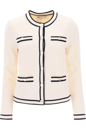 Tory Burch Donna, Maglie, Bianco, L, new