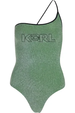 Karl Lagerfeld Donna, Costumi da bagno, Verde, L, new