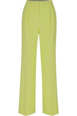 HUGO BOSS Donna, Pantaloni, Verde, L, new